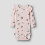 Lil' Atelier Baby Body Slim ezüst bazsarózsa masni NBFGAVO