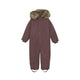 En Fant Gyermek téli overall Fake Fur Rose Taupe színű