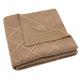 Jollein baba takaró Check Knit Biscuit 100 x 75 cm