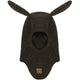 Mikk-Line Gyapjú balaclava nyuszifülekkel Wool Fullface Bunny Ears Dark Brown Melange