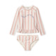 Liewood Fürdőruha lányoknak Kétrészes Dagny Y/D csíkos Sorbet rose / Creme de la creme