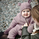 Mikk line merinó gyapjú bébi overall Twilight Mauve