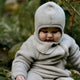 Mikk Line Gyermek merinó gyapjú balaclava Melange Offwhite