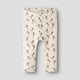 Lil' Atelier Bordázott baba leggings NBFGAYO Turtledove Artichoke