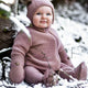 Mikk-Line Merinói gyapjú baba overál Wool Baby Suit Burlwood