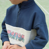 Konges Slojd Sweatshirt fiúnak fél cipzáras Lou Spellbound