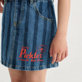 Bobo Choses farmer szoknya lányoknak csíkos Pickles a kutya