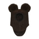 Huttelihut Gyerek balaclava alpaka bojtos Dark Brown Melange