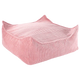 Wigiwama négyzet alakú baba puff oszmán rózsaszín mousse