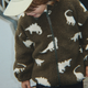 Konges Slojd gyermek gyapjú kabát Joddy Teddy GRS Dino sziluettje