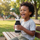 Asobu Termikus palack szívószállal Bestie - Panda 460 ml