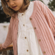 Lil' Atelier kötött pulóver lányoknak Misty Rose NMFFABIOLA